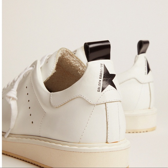 golden goose starter sneakers in all white leather - Picture 2 of 16